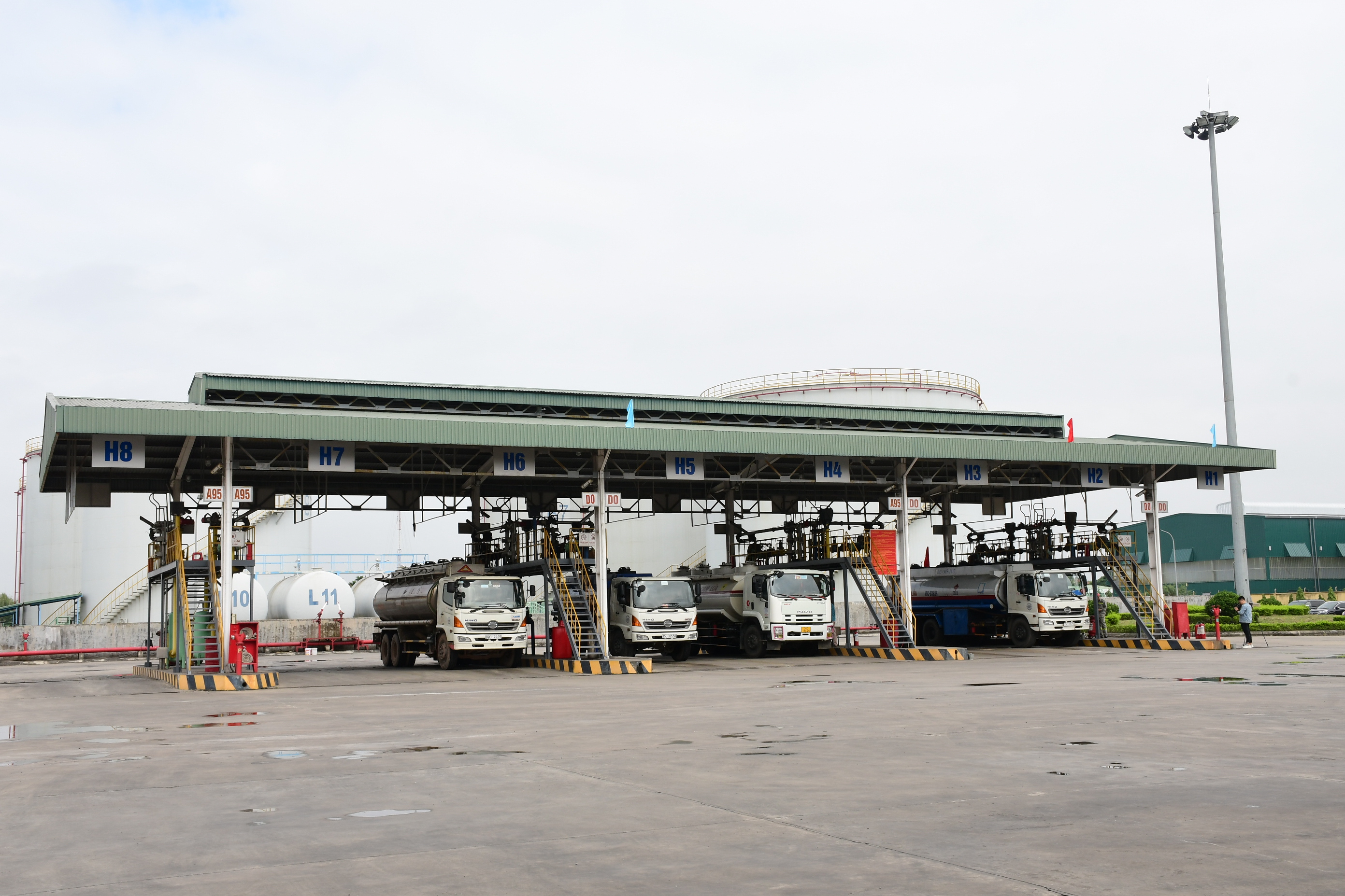 Một số yêu cầu thiết kế PCCC cửa hàng xăng dầu trên mặt đất